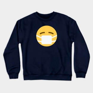 Mask emoji protection emoticon corona quarantine 2020 Crewneck Sweatshirt